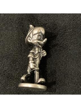 Disney Monopoly Pinocchio Metal Movers Replacement Game Pewter Piece